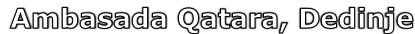 Ambasada Qatara, Dedinje